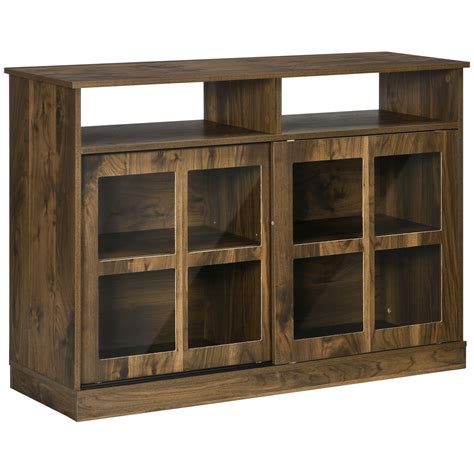 Homcom Modern Sideboard With Drawers Buffet Cabinet With Storage