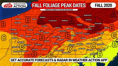 2020 Fall Foliage Peak Dates Forecast For Areas Across