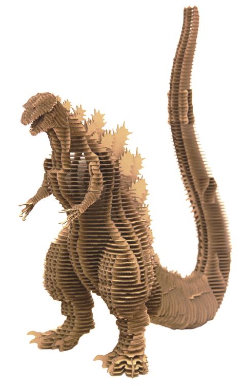 Shin Godzilla Natural 発売開始！ Laser Art Stencil Pattern Sculpture