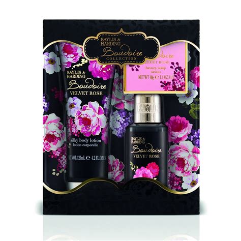 Amazon Com Baylis And Harding Boudoire Velvet Rose Trio Of Treats Set Beauty Personal Care