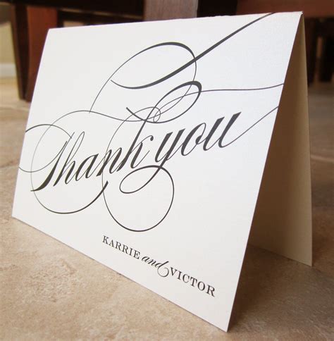 150 Formal Script Personalized Thank You Wedding Or Couples Etsy