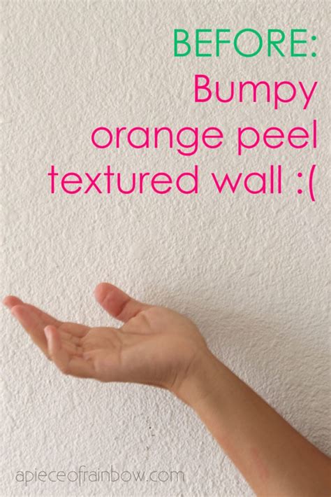 The ceiling should be as smooth as possible because even though a sprayed on texture like orange peel hides most of the imperfections, irregularities can still show through making the final result appear blotchy and shady in appearance. How to Skim Coat & Smooth a Textured Wall Like a Pro! in ...