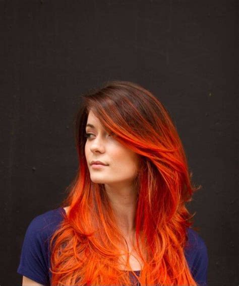 40 Hottest Ideas For Red Ombre Hair Brown Ombre Hair Color Sunset