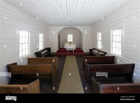 Interior Of The First African Baptist Church On Cumberland Island