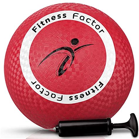 Fitness Factor Premium Inflatable Playground Kickball With Air Pump