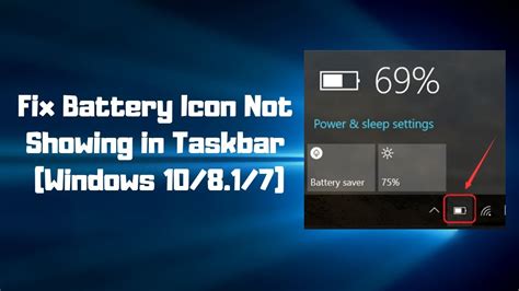 Battery Icon Missing From Taskbar In Windows 10 Simple Fix Otosection