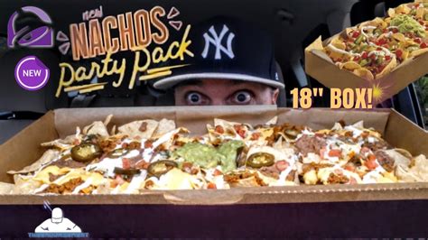 Taco Bell® Nachos Party Pack Review 🌮🔔 18 Box Of Nachos 😲 Youtube