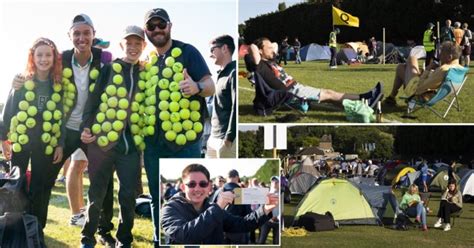 Wimbledon Tournament Gets Underway As Tennis Fans Pitch Tents Metro News