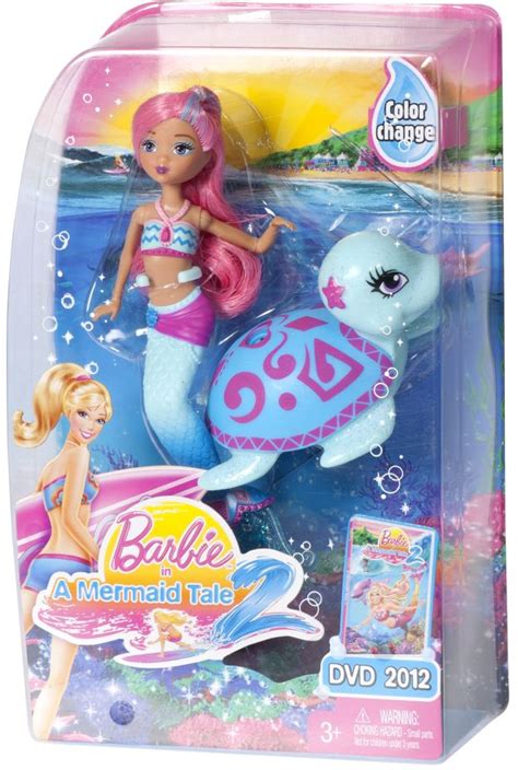 2012 A Mermaid Tale 2 Blue Pet And Mini Barbie Doll 2 W2887 Mermaid