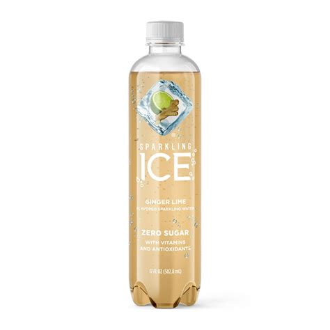 Sparkling Ice Naturally Flavored Sparkling Water Ginger Lime 17 Fl Oz