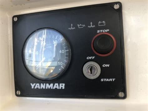 Yanmar Engine Instrument Panel Faceplate Type B 3ym30 3ym20 2ym15 Ebay
