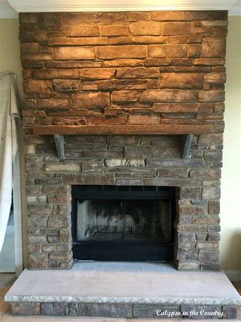 A stone hearth needs to be cleaned more frequently than brick fireplace hearths. Calypso In The Country: My Fireplace - Before and After