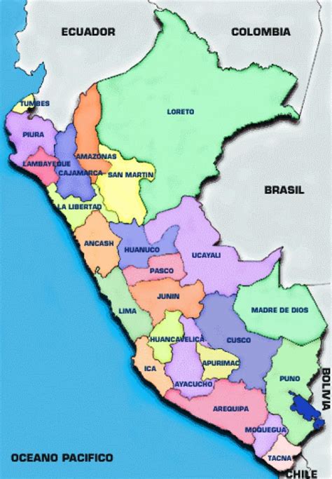 Mapa Politico De Peru Imagui