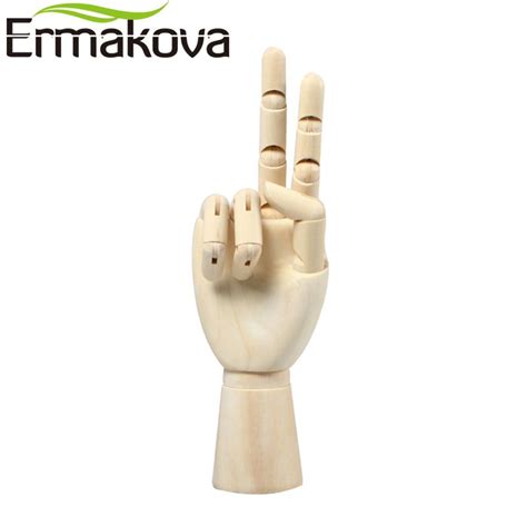 Ermakova 7 Inches Tall Wooden Mannequin Hand Movable Limbs Human Artist