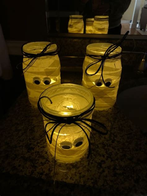 Ball Jar Masking Tape Mummies Ball Jars Masking Tape Tea Lights