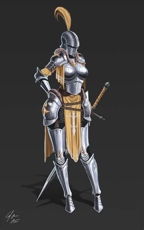 F Fighter Plate Armor Helm Greatsword Female Traveler Female Armor