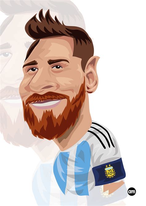 Lionel Messi Caricature Vector Art Caricature Personalized