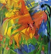 Animals in a Landscape, 1914 - Franz Marc - WikiArt.org