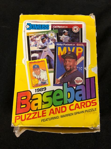 And many still have value today. 1989 DONRUSS BASEBALL PUZZLE & CARDS IN BOX