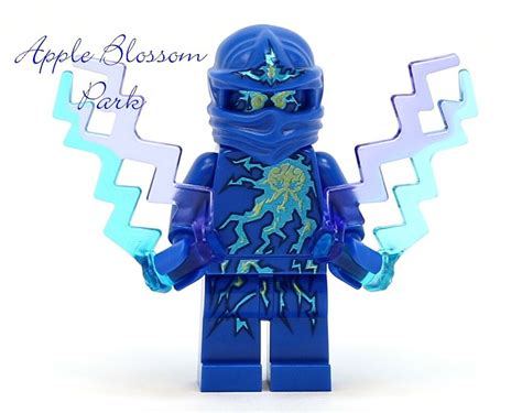 New Lego Ninjago Nrg Jay Ninja Minifig Blue Minifigure W
