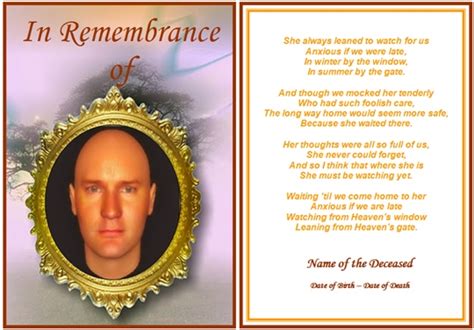 Memorial Card Quotes For Funerals Quotesgram