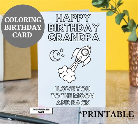 Birthday Card For Grandpa From Kids T For Grandfather Etsy