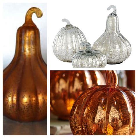 Mercury Glass Pumpkins | Harvest | Pinterest