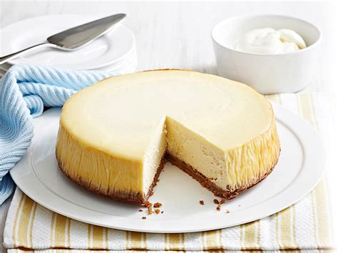 Ah The Classic New York Cheesecake Sink Your Knife Through This