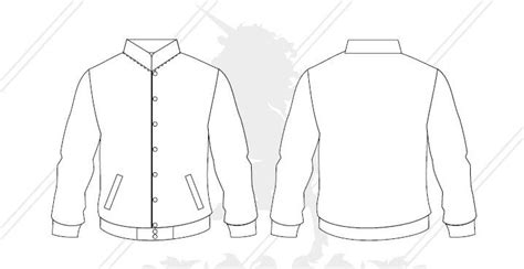 Blank Varsity Jacket Template