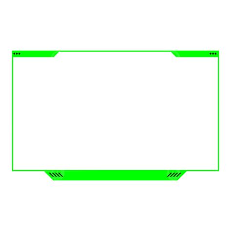 Overlays Clipart Png Images Frame Webcam Overlay Gaming Overlays Green