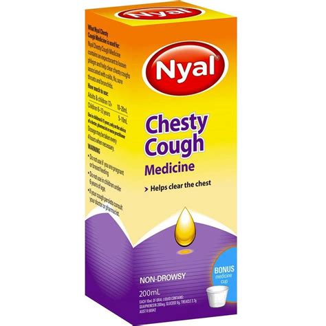Nyal Chesty Cough Medicine 200ml Big W