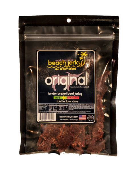 Original Flavor Beef Jerky From Beach Jerky Life