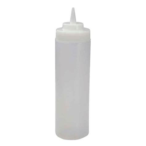 Squeeze Bottle 24 Oz Clear Wide Mouth