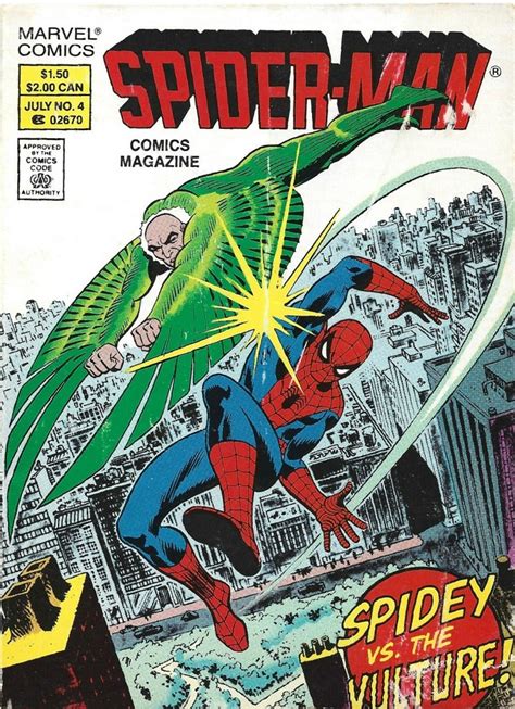 Spider Man Comics Magazine 4 1987 Zok Pow