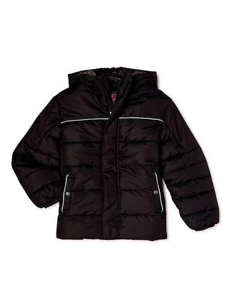 Swiss Tech Boys Winter Puffer Jacket With Hood Sizes 4 18