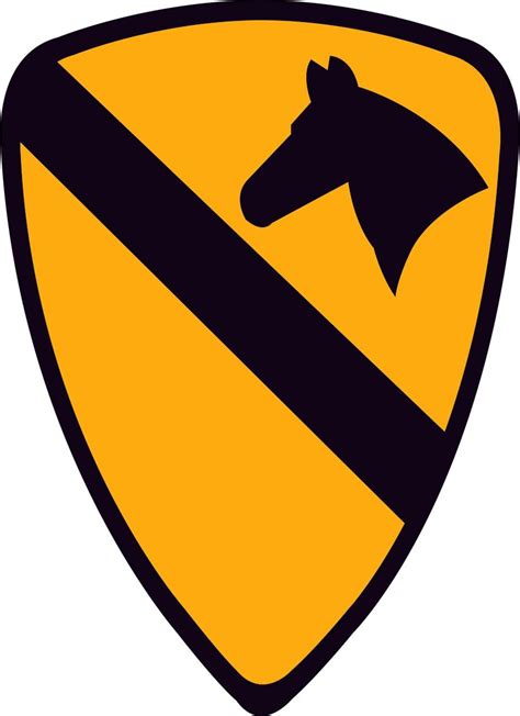 Army 1st Cavalry Division Patch Vinyl Transfer Decal