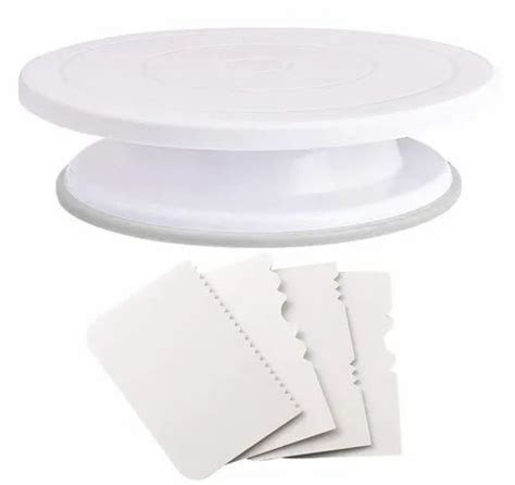 Round Plastic Cake Table For Bakery Thickness 5 Mm At Rs 110piece