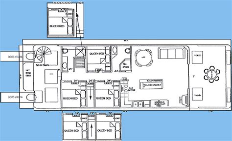 Check spelling or type a new query. 18' x 61' Houseboat With 6 Queen State Rooms & 2 Bathrooms