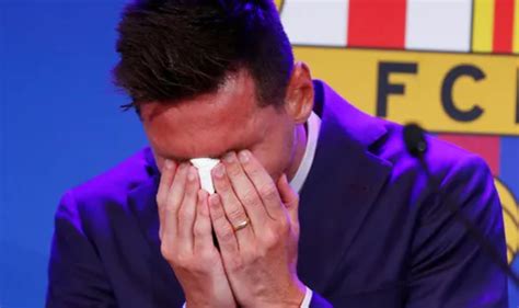 Lionel Messi In Tears As He Confirms Fc Barcelona Exit ‘i Never