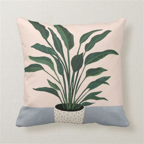 Houseplant Throw Pillow In 2021 Throw Pillows Pillows