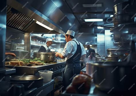 Premium AI Image | Culinary Masters Chefs Creating Culinary Magic in a