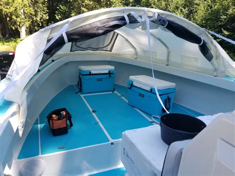 Ocean Master 31 Cc Forward Seating Fishing Boat Bow Dodger Cabin