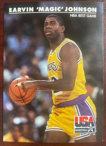 1992 Skybox Usa Basketball 31 Magic Johnson Los Angeles Lakers Dream