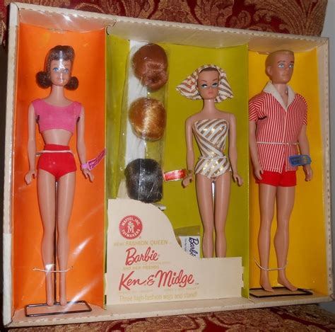 Barbie Ken And Midge Vintage Barbie Dolls Barbie Dolls Vintage Barbie
