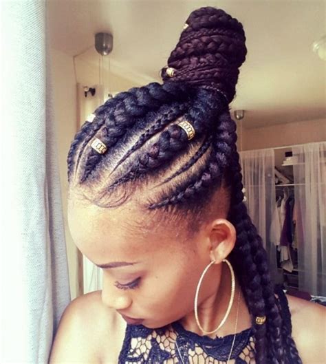 5 Box Braids Bun For Beautiful Black Women Hairstyles