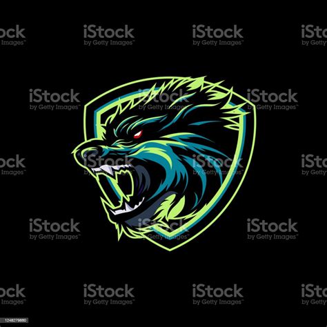 Angry Wolf Sport Mascot Logo Stock Illustration Download Image Now