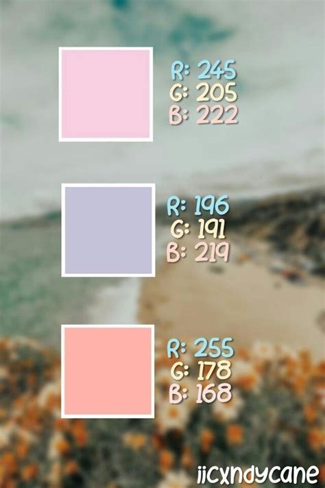 Bloxburg Codes Color Aesthetic Rgb Color Codes For Bloxburg Roblox