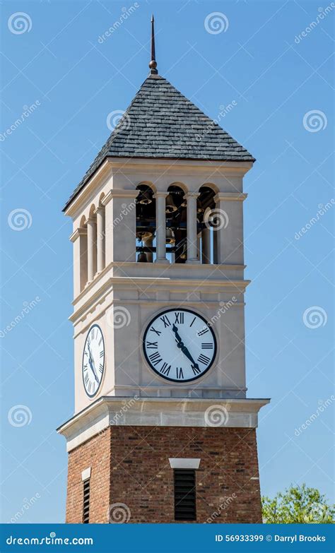 Modern Clock And Bell Tower Stock Image Image Of Structure Facade