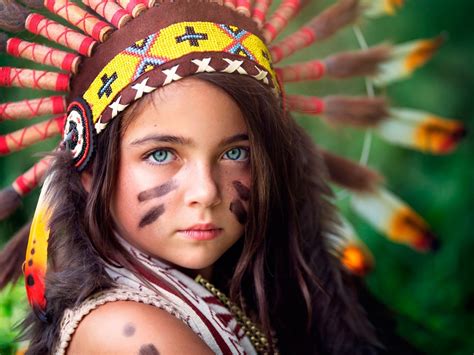 Indian Face Paint Children Headdress