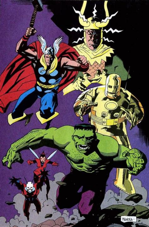 The Avengers By Mike Mignola Marvel Comics Art Mike Mignola Mike